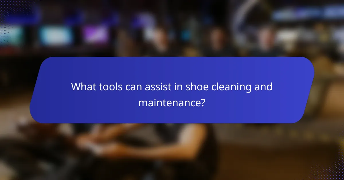 What tools can assist in shoe cleaning and maintenance?